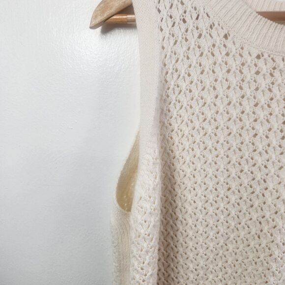 A New Day Sleeveless Knit Sweater Cream Size XXL NWT - Picture 5 of 7